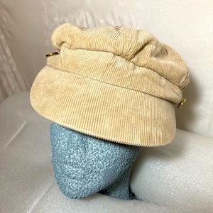 Old Navy Cordero Tan Newsboy Hat Sz S/M